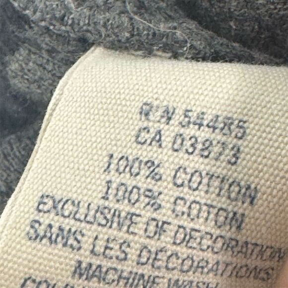 American Eagle Dark Gray Lounge Pants L Wide Leg‎ 100% Cotton Drawstring AE - Picture 5 of 5